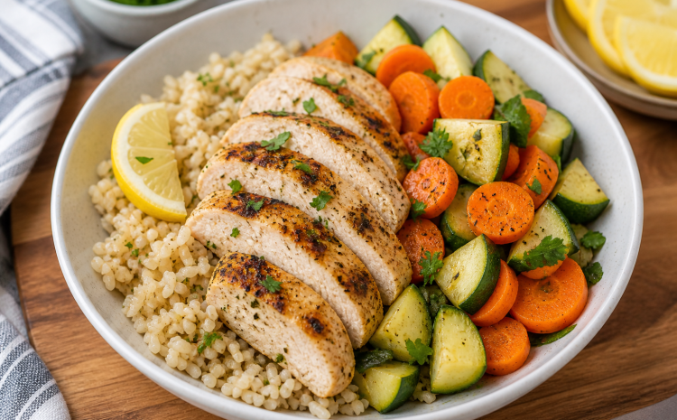  🥗 Lemon Herb Chicken & Veggie Bowl